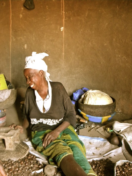 Mali village rural woman shea smile farmer