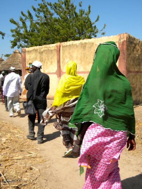 Mali rural village traditional dress women