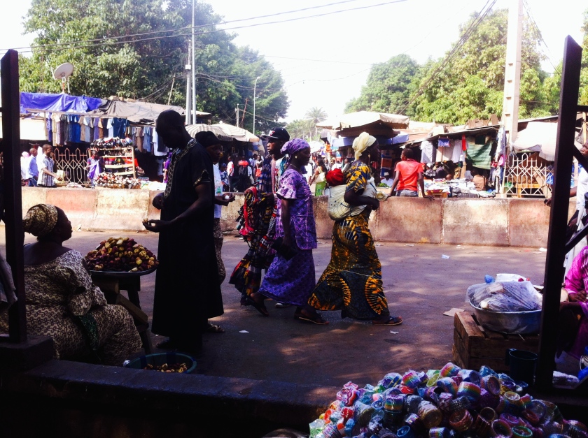 Bamako market souk sougou trade urban women street road scene