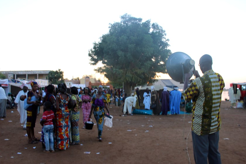 Mali Segou music festival concert crowd sunset