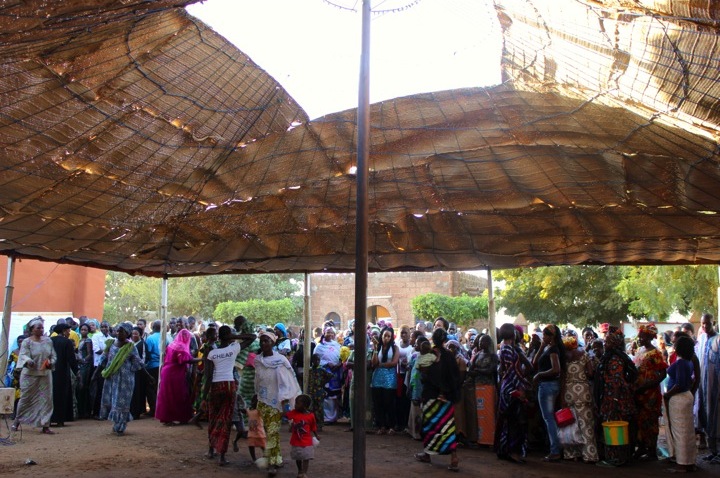 Segou music festival crowd pavilion
