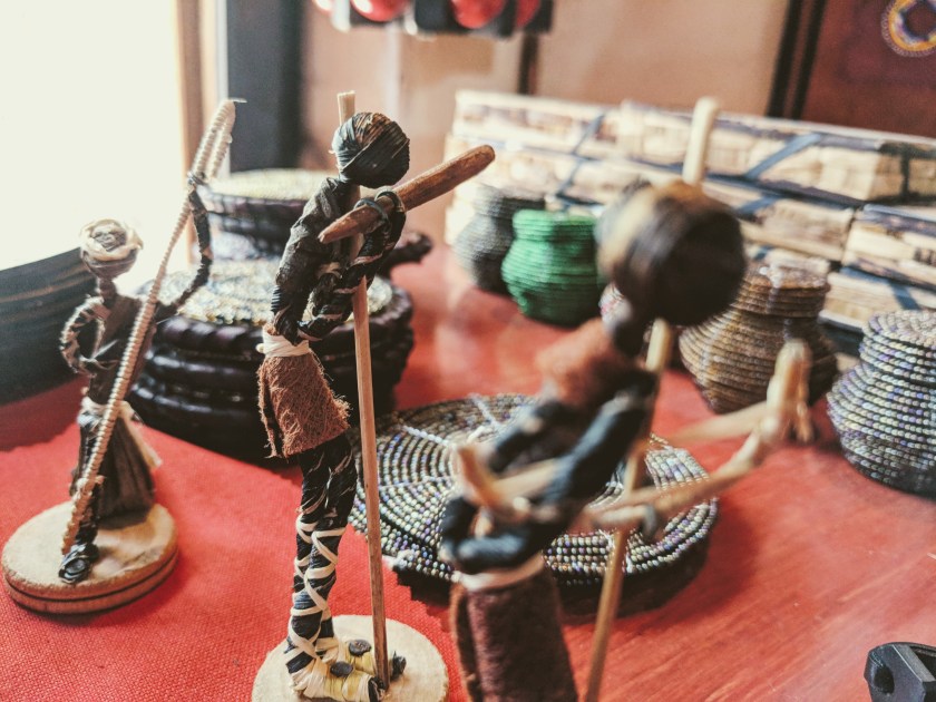 statue figurine straw Nairobi Kenya Africa